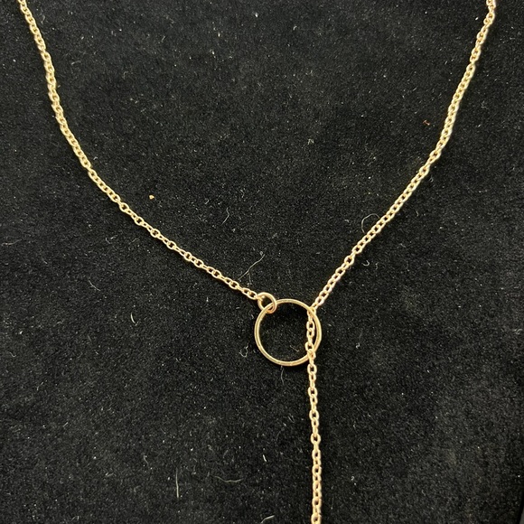 💎NEW Boho Chic Long Gold Chain Wrap Around Y DROP Choker Necklace Front Toggle - Picture 3 of 6